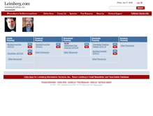 Tablet Screenshot of leimberg.com